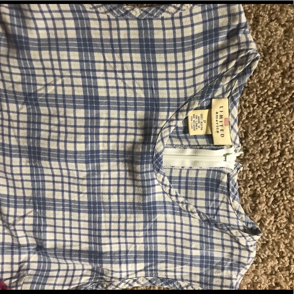 vintage plaid mini dress